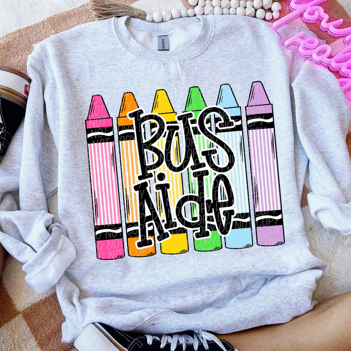 Crayon Back To School DTF Print