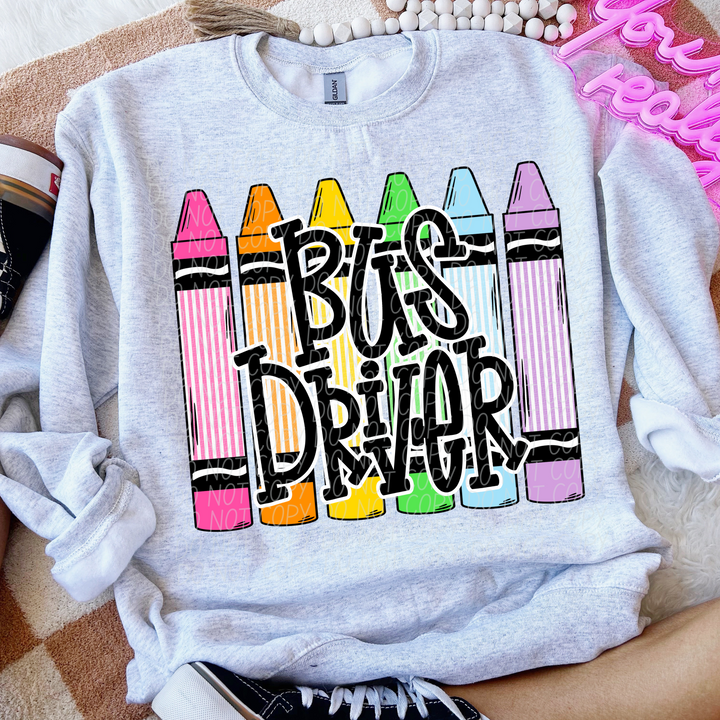Crayon Back To School DTF Print