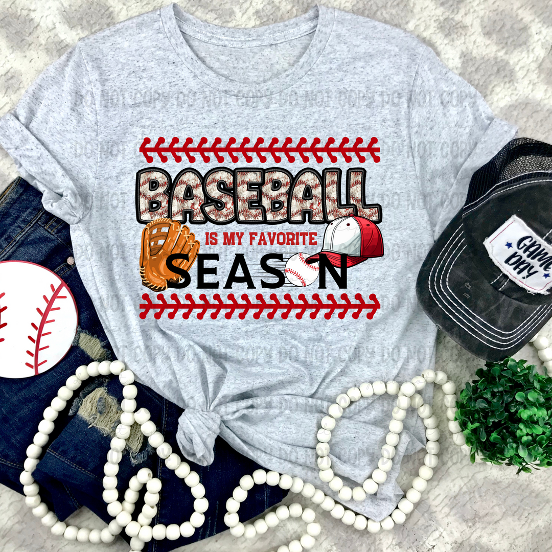 Baseball is my Favorite Season DTF Print