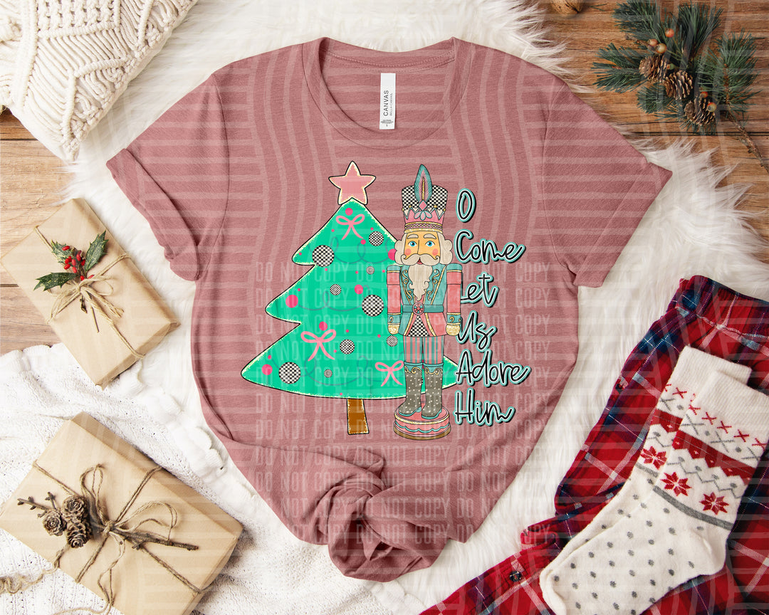 O Come Let Us Adore Him DTF Print