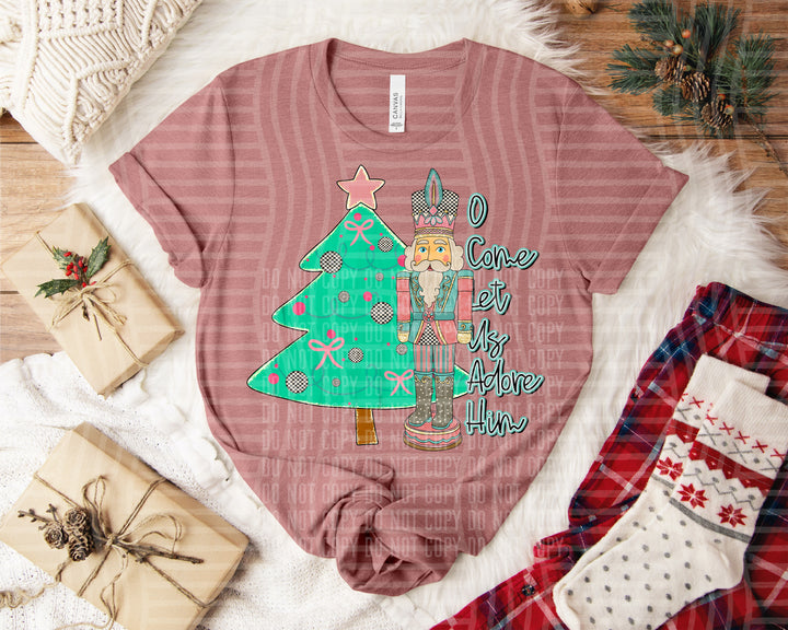 O Come Let Us Adore Him DTF Print