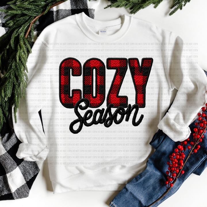 Cozy Season Plaid DTF Print