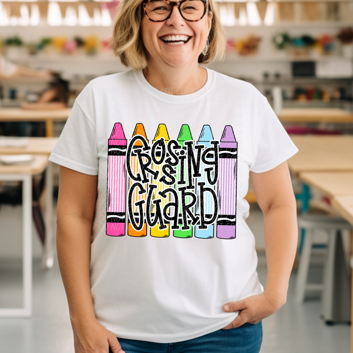 Crayon Back To School DTF Print