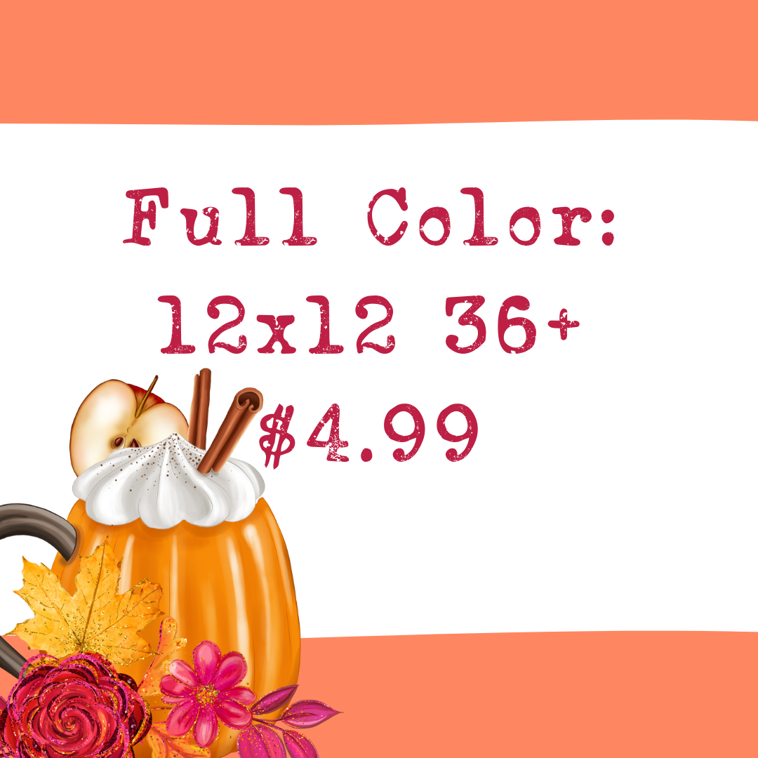 Custom Traditional Screens - (36+) Full Color up to size 12x12