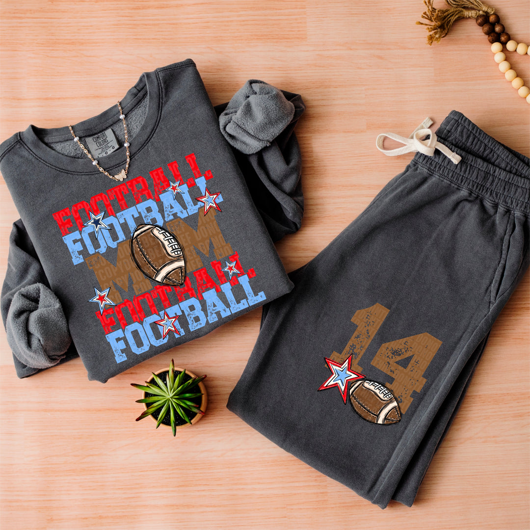 Football Mom Collection BACK DTF Print