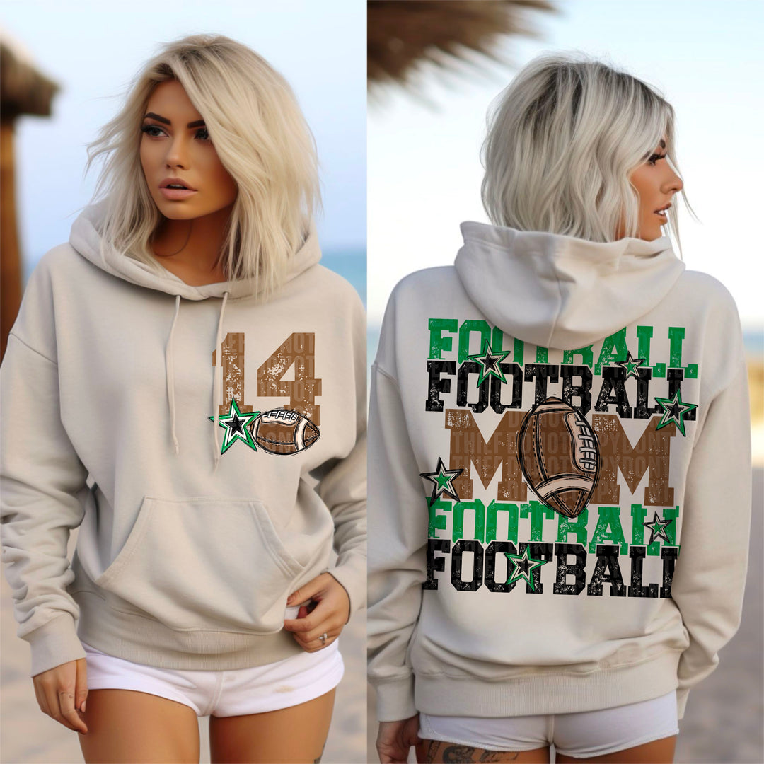 Football Mom Collection BACK DTF Print