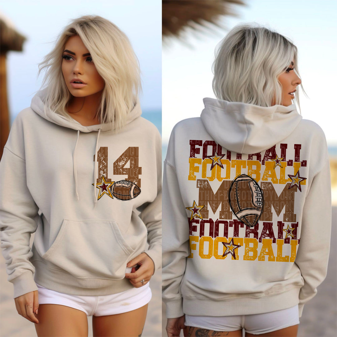 Football Mom Collection BACK DTF Print