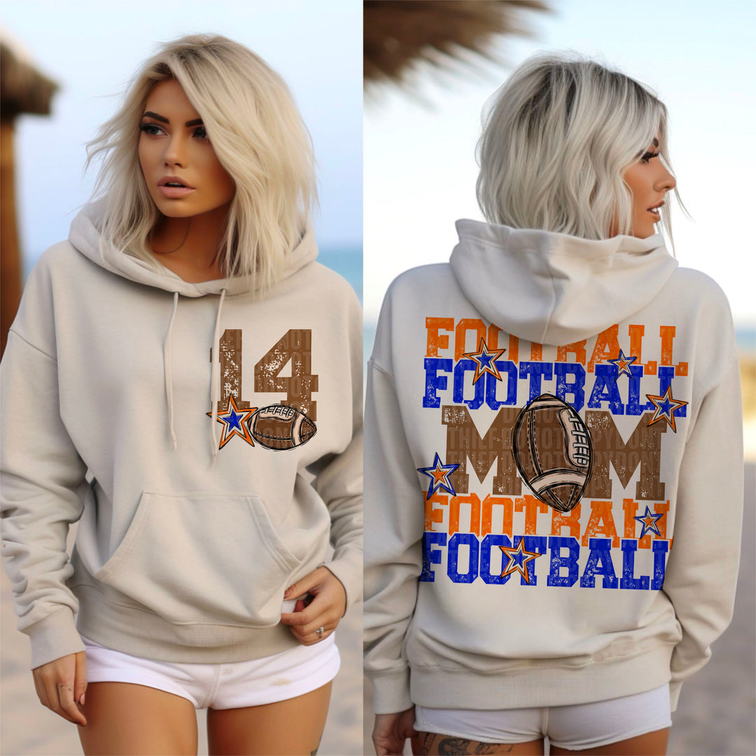 Football Mom Collection BACK DTF Print