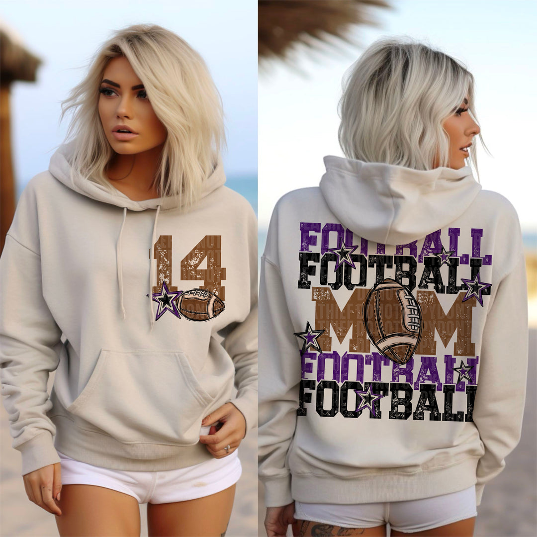 Football Mom Collection BACK DTF Print