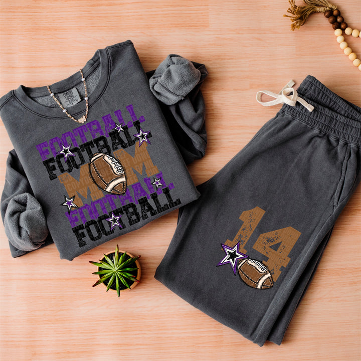 Football Mom Collection BACK DTF Print