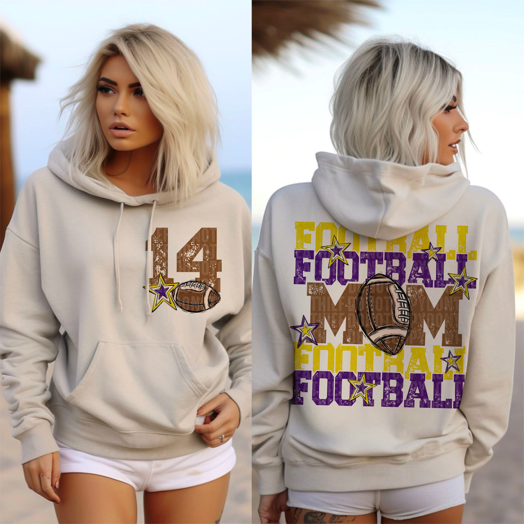 Football Mom Collection BACK DTF Print