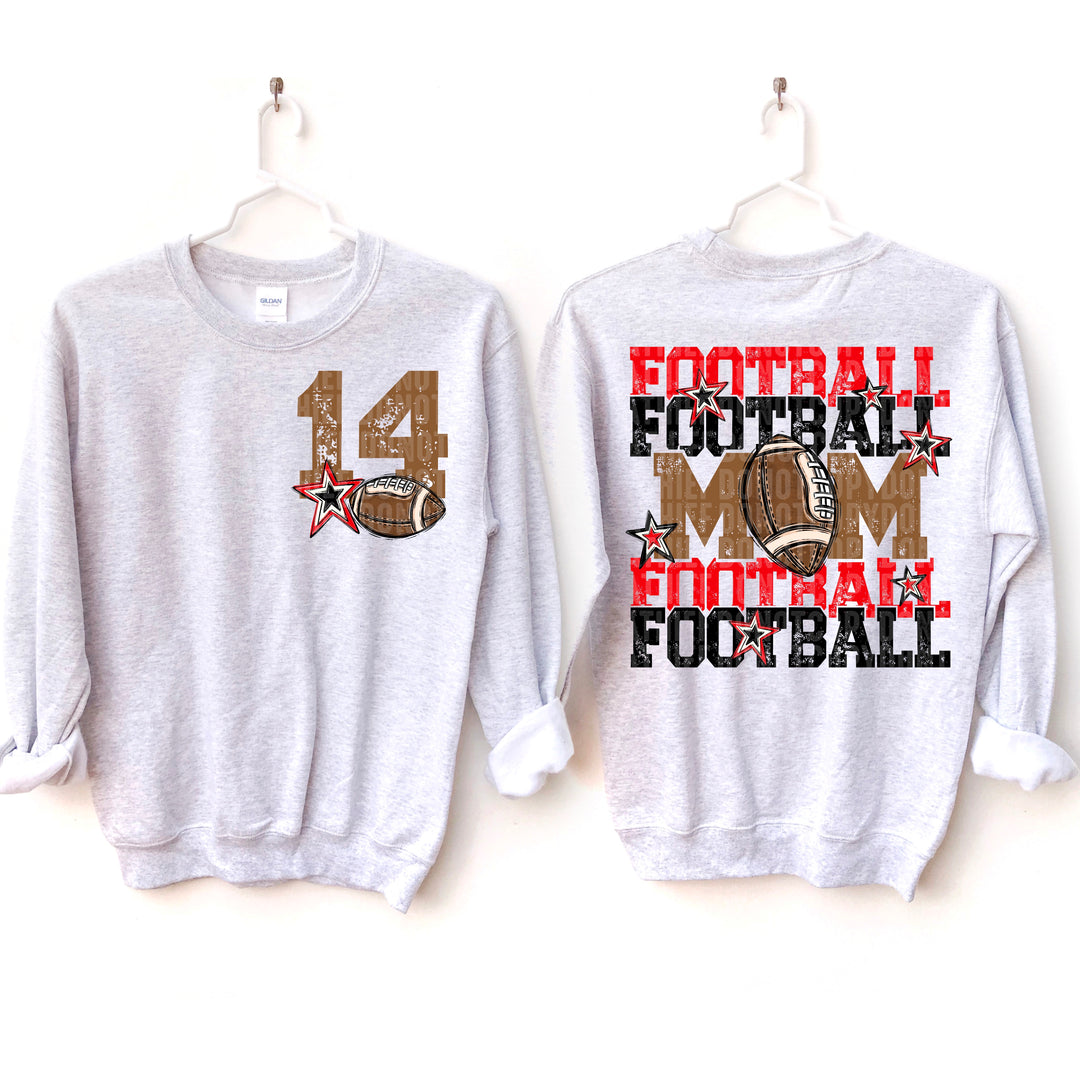 Football Mom Collection BACK DTF Print