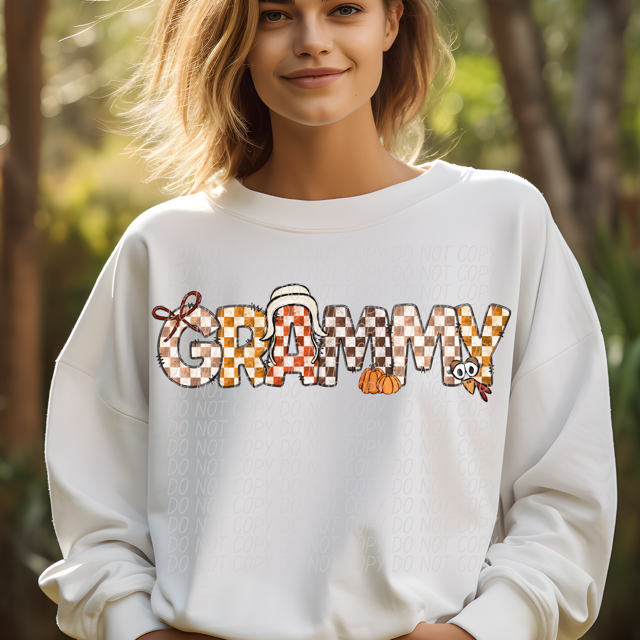 Thanksgiving Names DTF Print