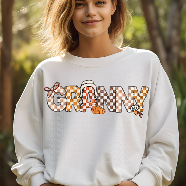 Thanksgiving Names DTF Print