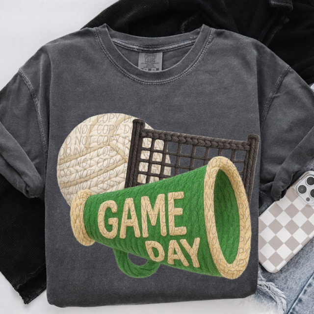 Yarn Game Day Volleyball DTF Print