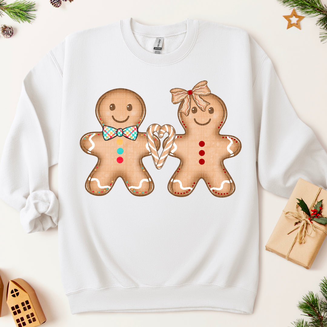 Gingerbread Couple DTF Print