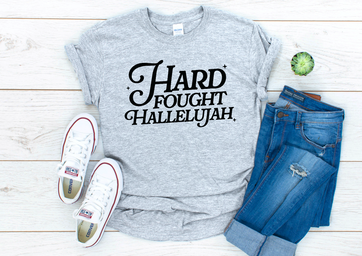 Hard Fought Hallelujah DTF Print