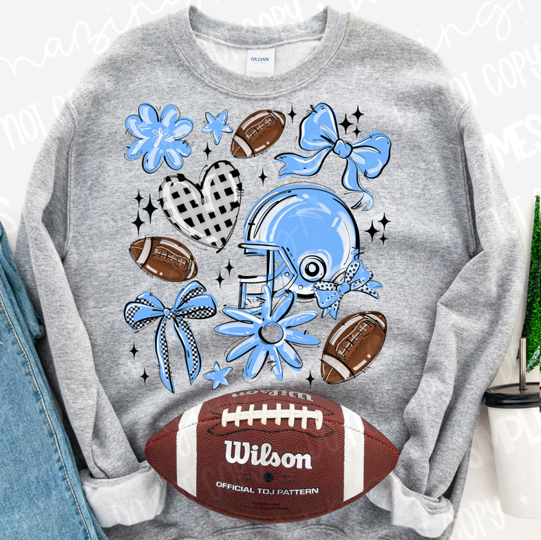 Play Ball Football Collage DTF Print