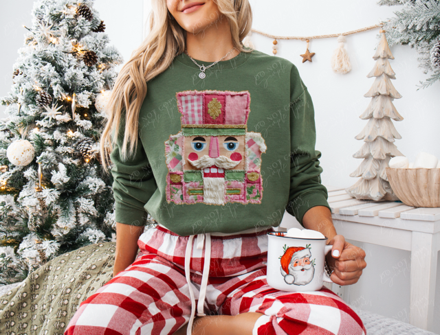 Quilted Nutcracker DTF Print