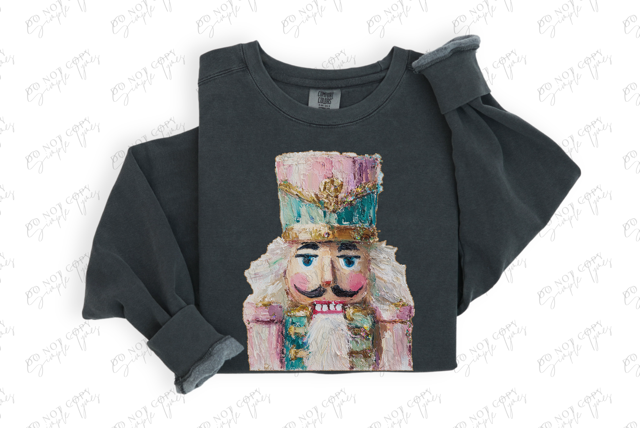 Painted Nutcracker DTF Print