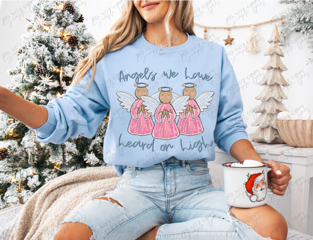 Angels We Have Heard On High DTF Print