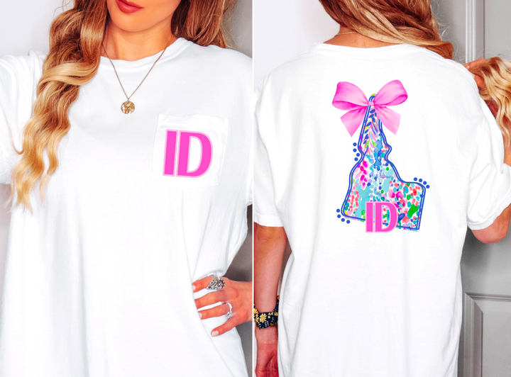 Lily Bow States FRONT DTF Print