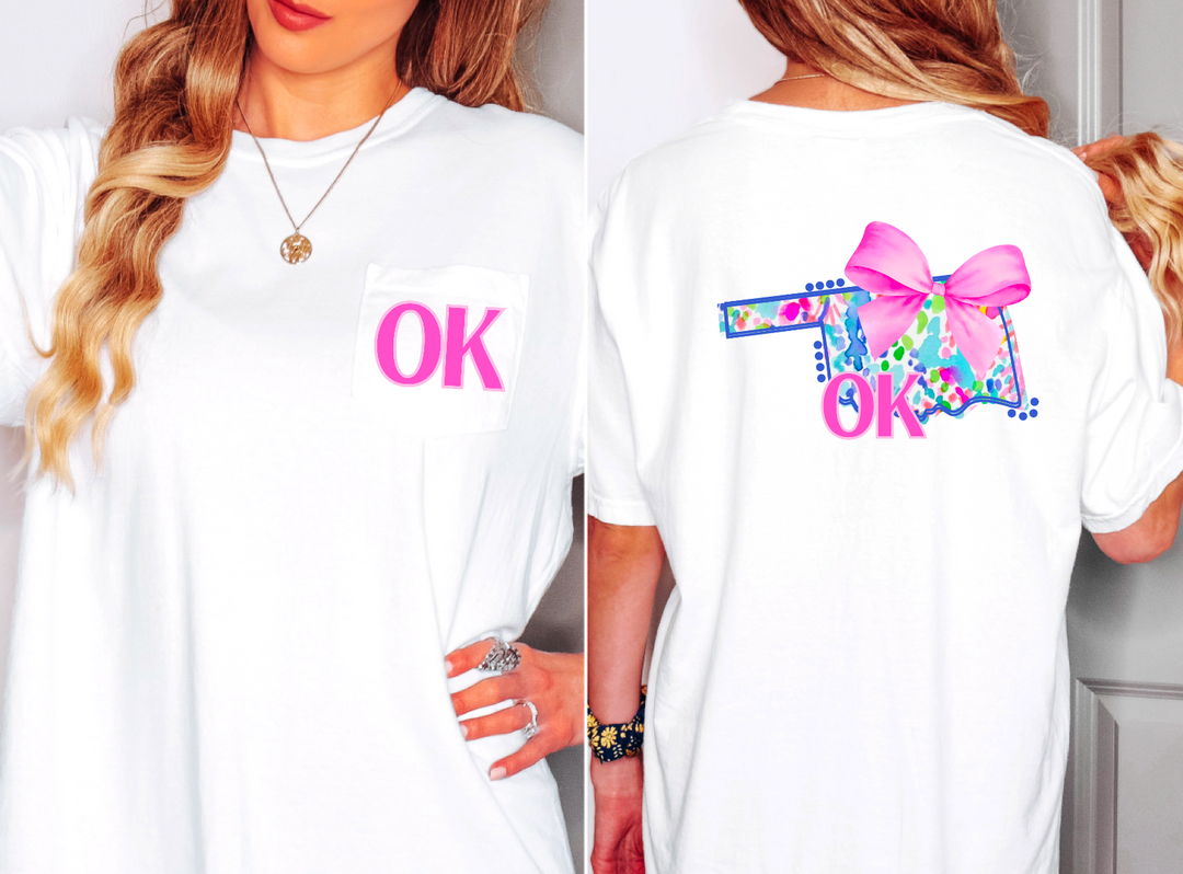 Lily Bow States FRONT DTF Print