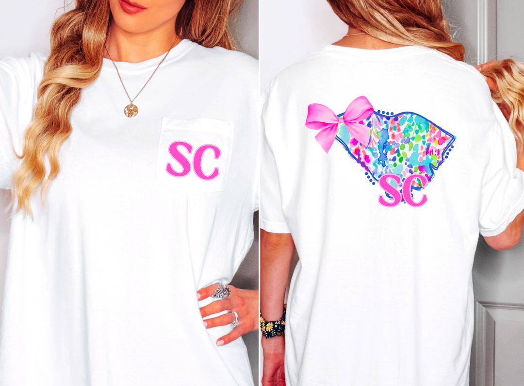 Lily Bow States FRONT DTF Print