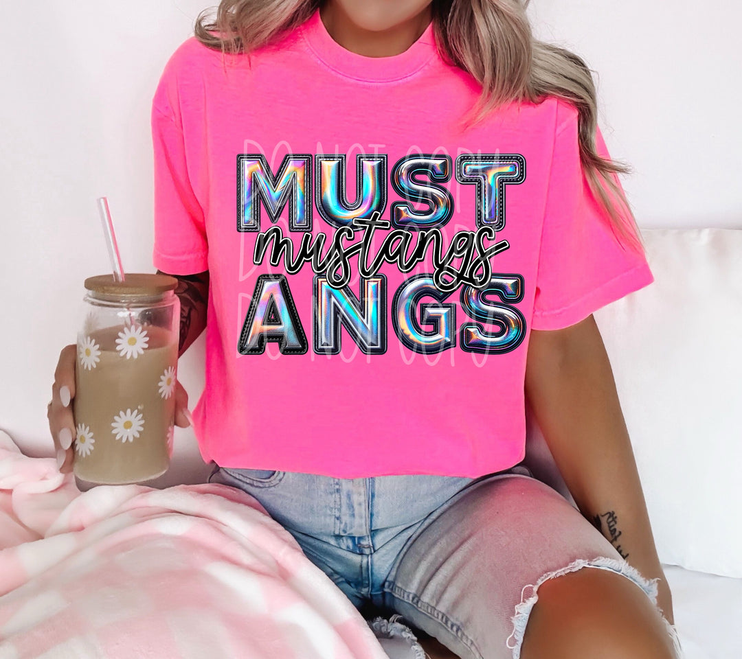 Holographic Mascots (T-Z) DTF Print