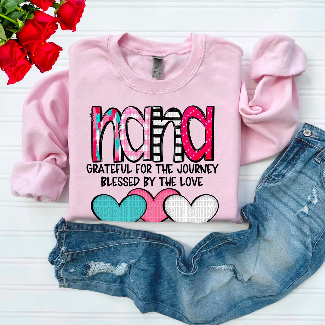 Grateful For The Journey Names DTF Print