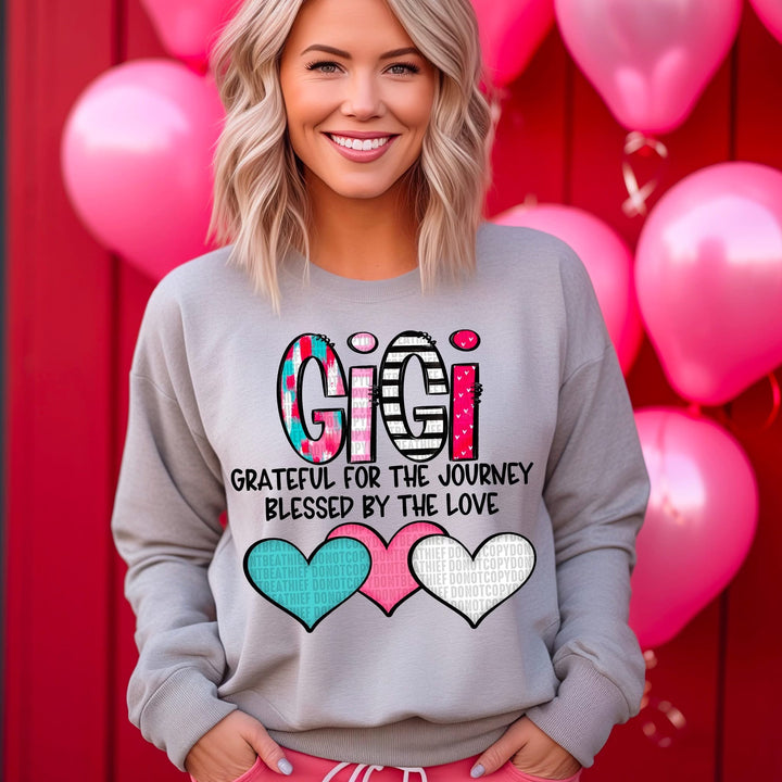 Grateful For The Journey Names DTF Print