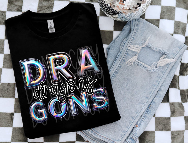 Holographic Mascots (T-Z) DTF Print