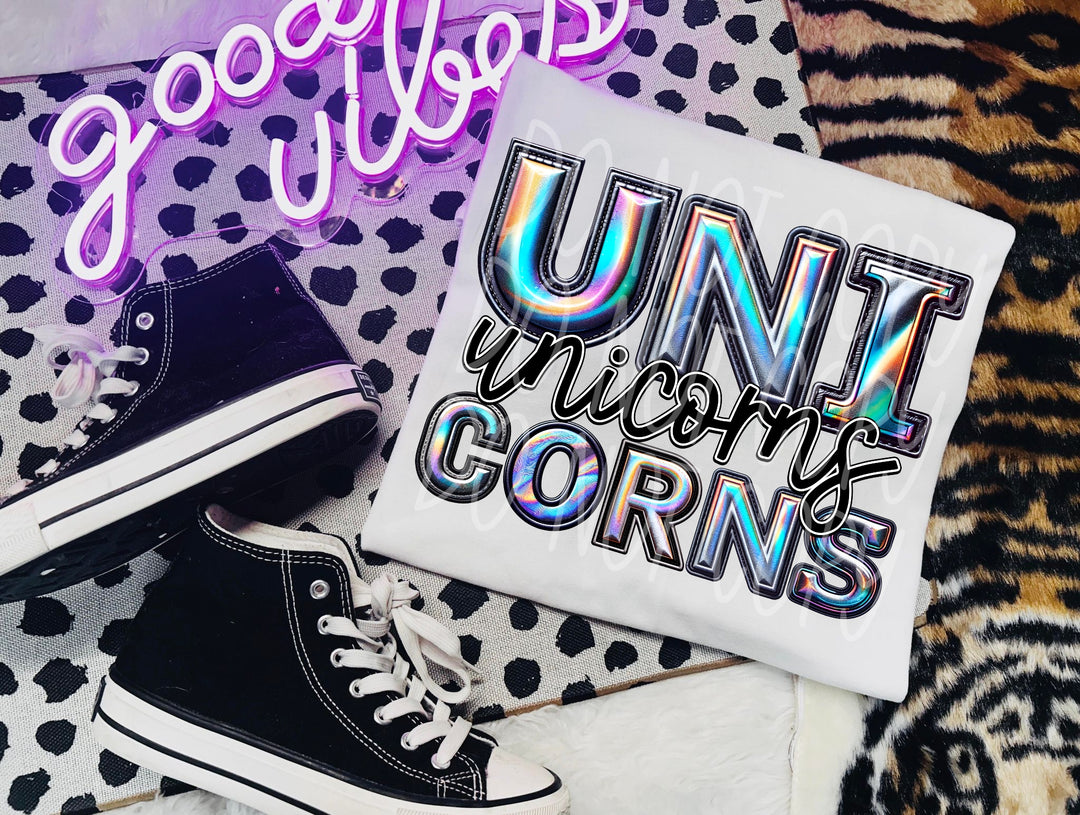 Holographic Mascots (T-Z) DTF Print