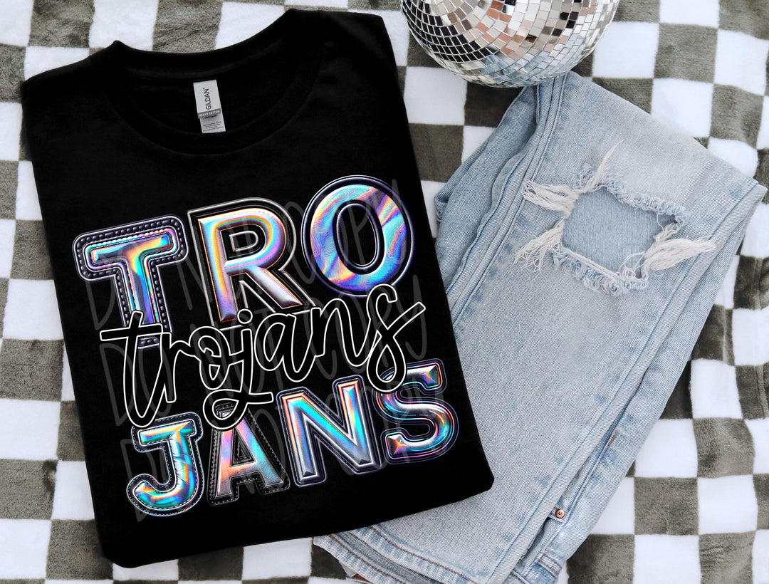 Holographic Mascots (T-Z) DTF Print