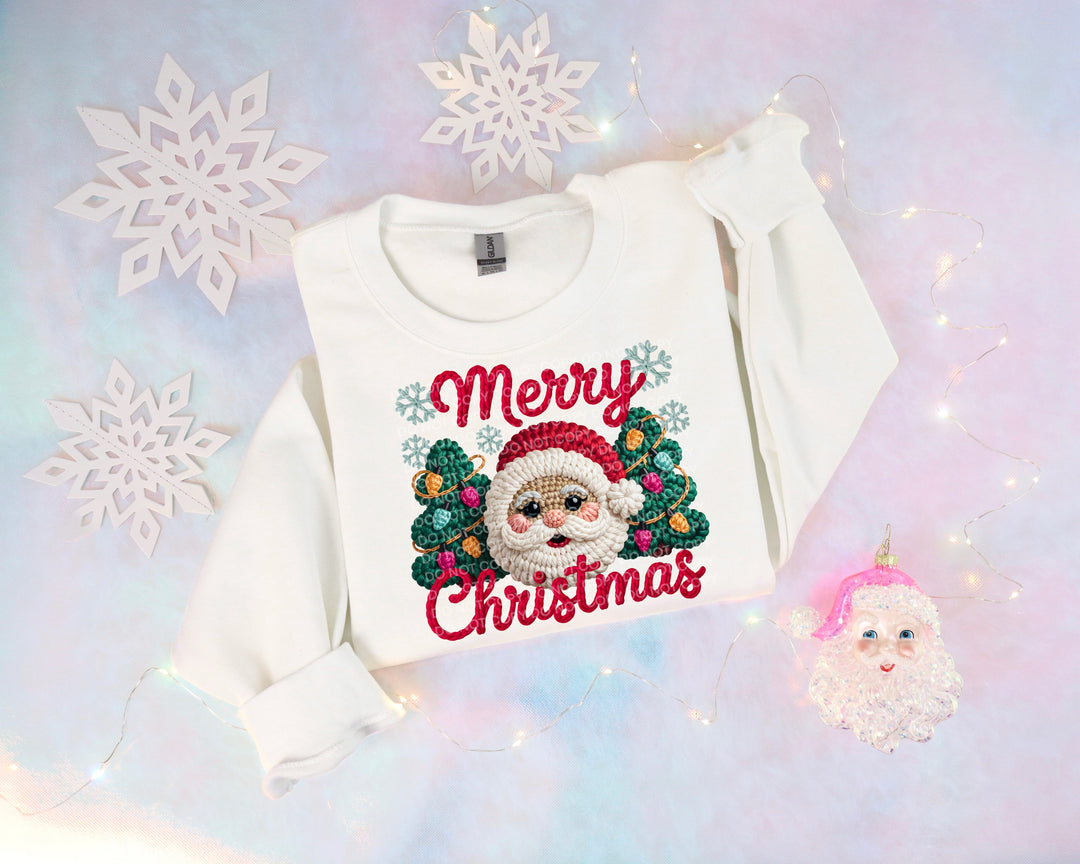 Crochet Santa DTF Print