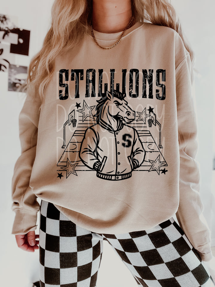 Basketball Letterman Mascots DTF Print