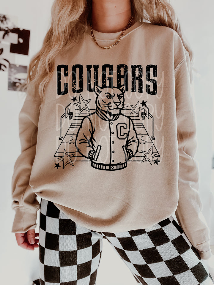 Basketball Letterman Mascots DTF Print
