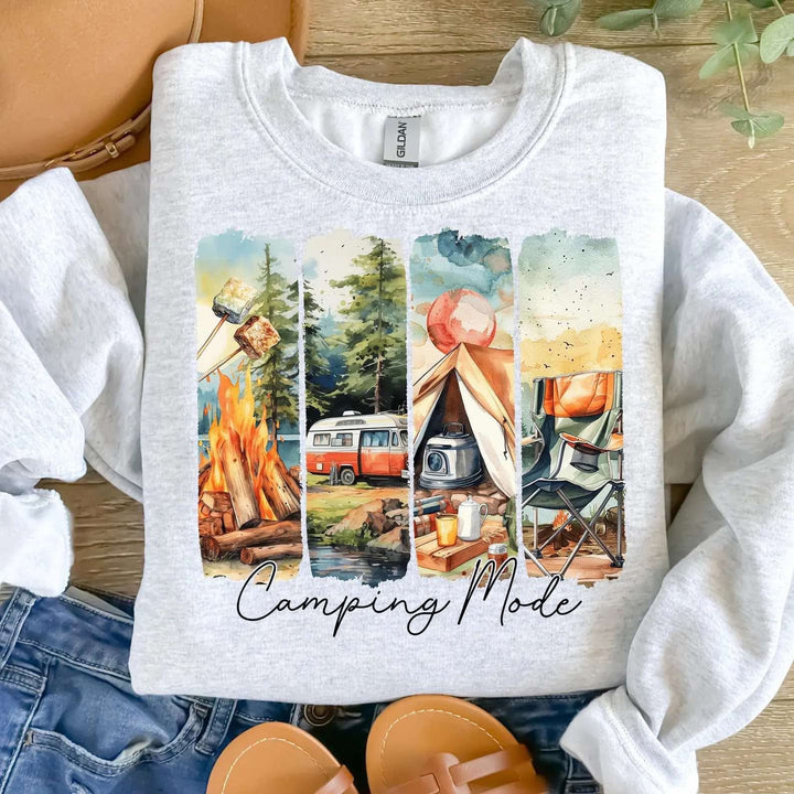 Brushstroke Camping Life DTF Print