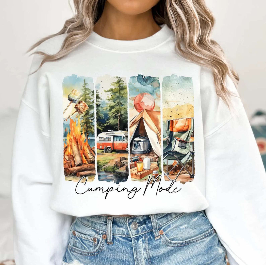 Brushstroke Camping Life DTF Print