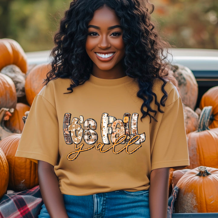 Its Fall Y’all Doodle DTF Print