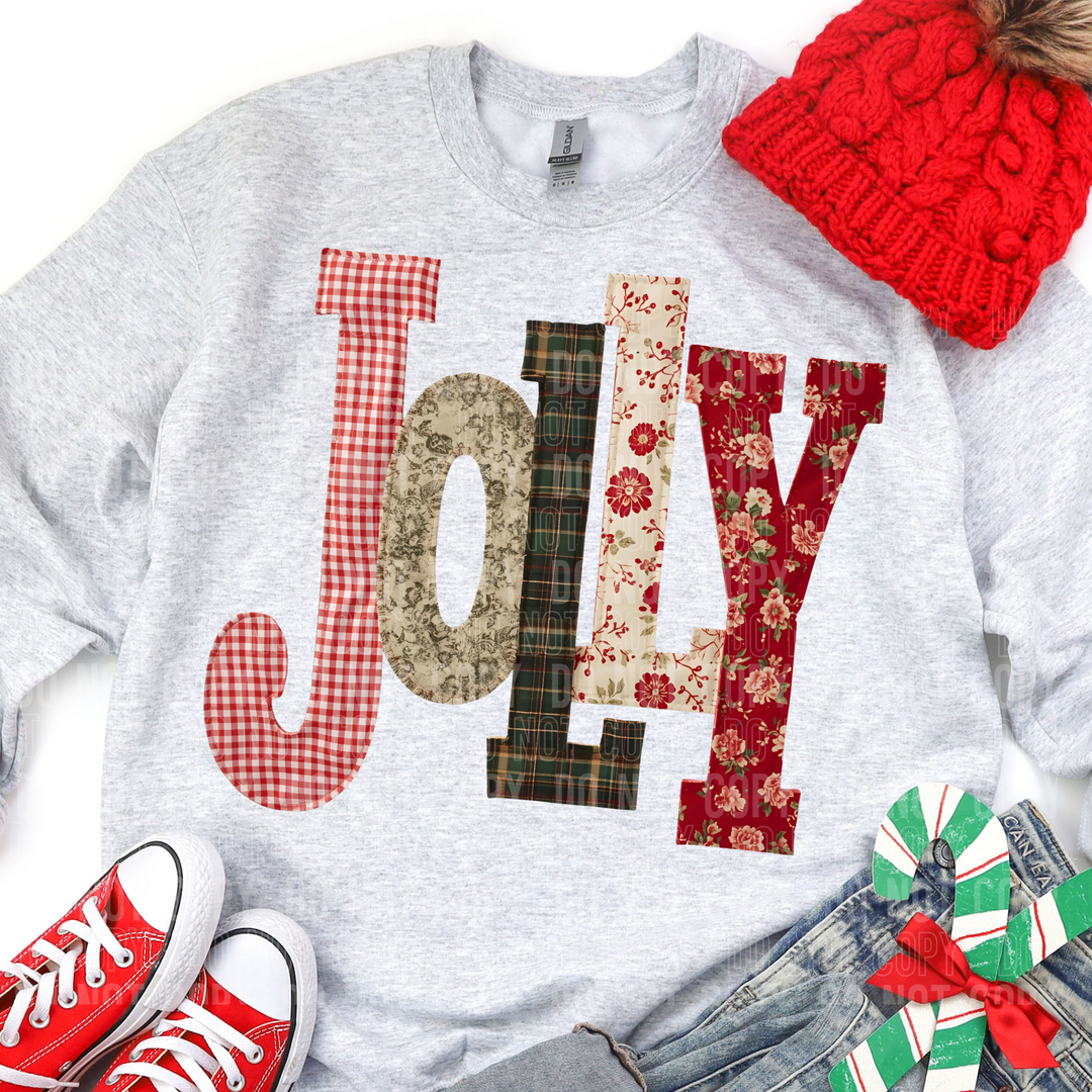Jolly Christmas Patch DTF Print