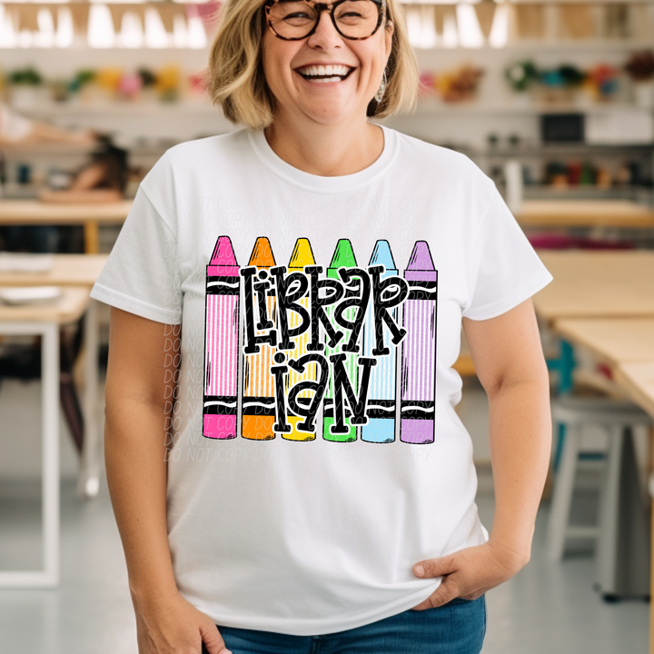 Crayon Back To School DTF Print