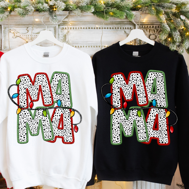 Mama Dots Stacked DTF Print