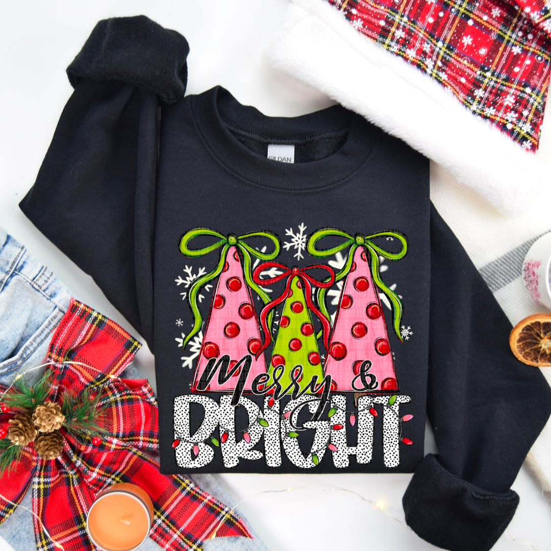 Merry And Bright DTF Print