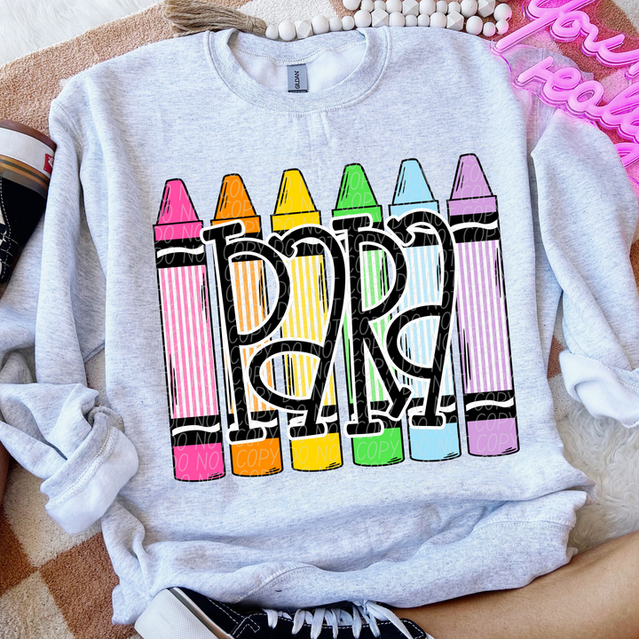 Crayon Back To School DTF Print