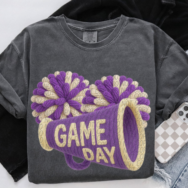 Yarn Game Day Cheer DTF Print