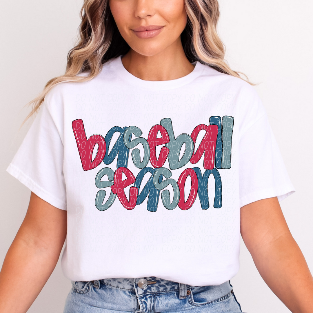 Baseball Season DTF Print