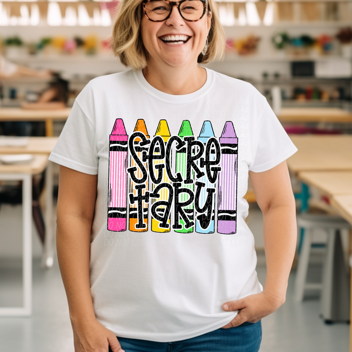 Crayon Back To School DTF Print
