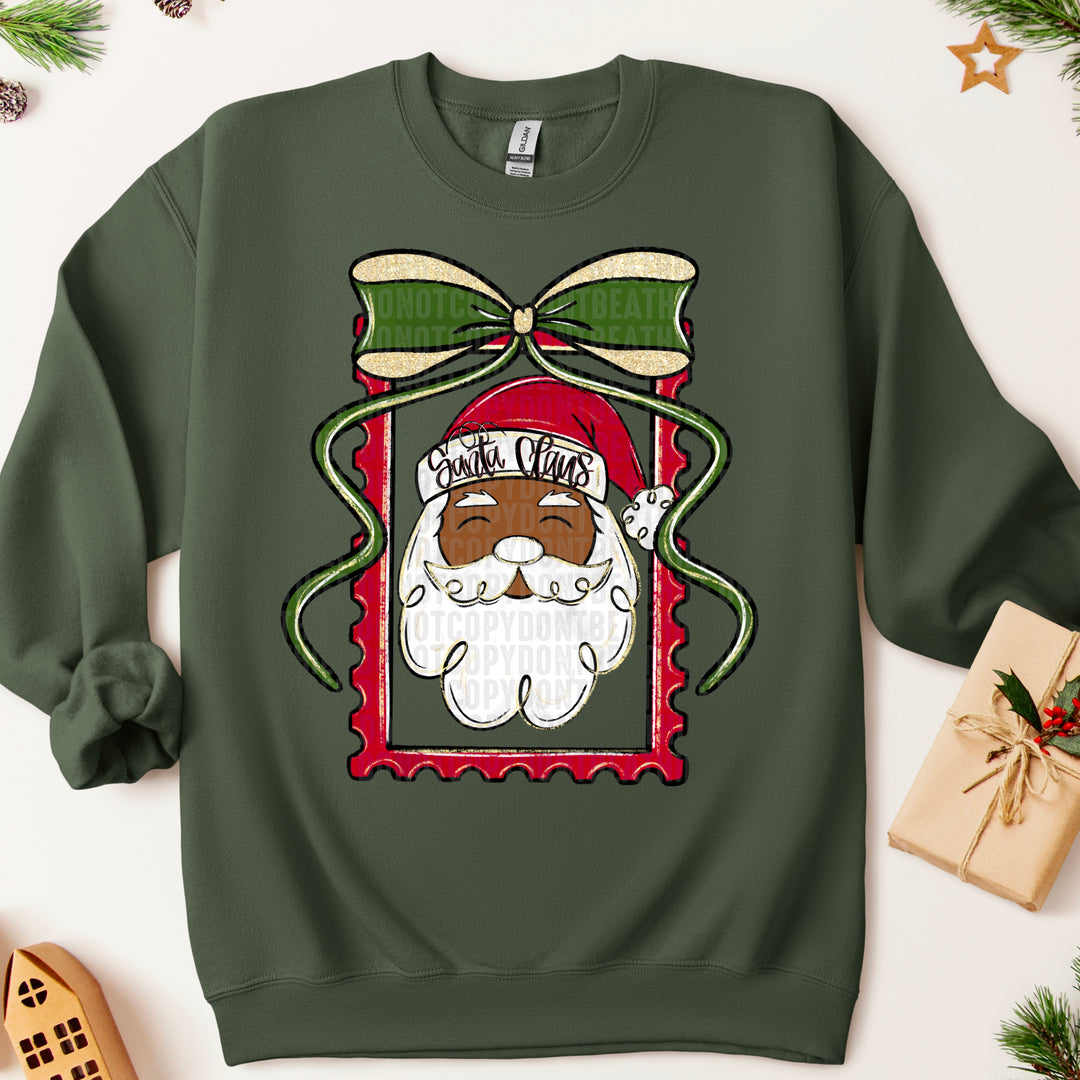 Santa Stamp DTF Print