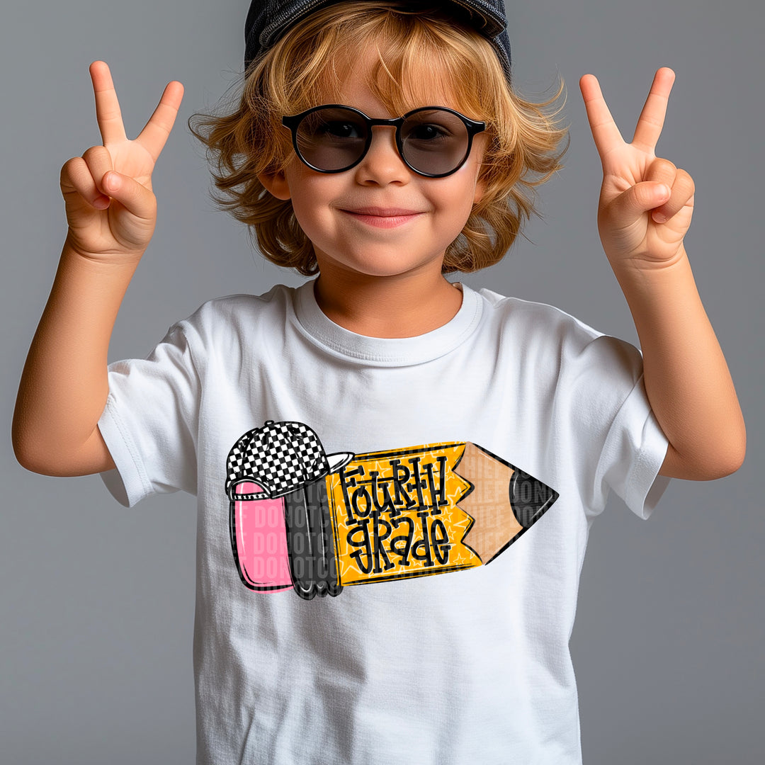 School Pencil Doodle Collection DTF Print